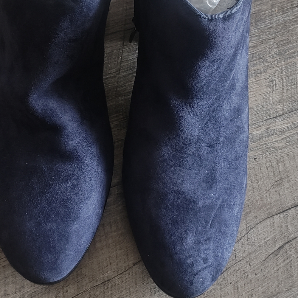 Women's Suede Ankle Boots - Blue